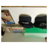 Tupperware Container, Hats, Ironing Board Cover,