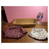 1995 Longaberger Flower Pot Basket & 2