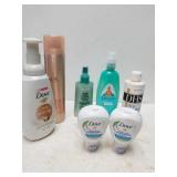 Body Wash, Hairspray,  Detangler, Shampoo