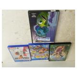 Monsters Inc, Tangled DVD & PS4 Games