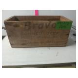 Bravo Corned Beef Wooden box 15 1/2 X 7 X 7 1/2
