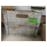 Sealtest Wooden Crate With Metal bottom 13 x 13 x