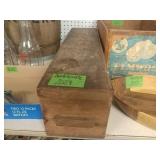 Wooden file box 26 X 6 1/2 X 6 1/2