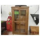 Wooden Shelf With door 12 1/2 X 8 1/2 X 21