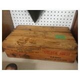 Wooden Golden horse Box 17 X 10 1/2 X 5