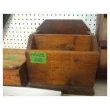 Wooden magazine rack 12 X 9 X 12 1/2