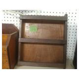 Wooden Wall magazine rack 13 X 2 1/2 X 7