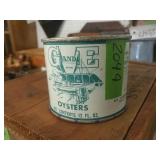 G And E Brand Oyster 12 Oz Can MT Vernon packing