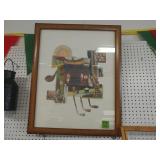 Golf print numbered and signed 25 X 31