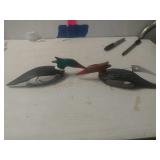 Duck Decoy X 2.   7 1/2" Signed And Dated
