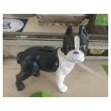 Cast Boston Terrier 4" Long 5" Tall