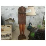 Hand Carved Wooden Figure 16"