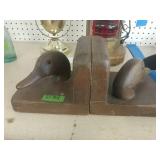 Wooden Duck bookends