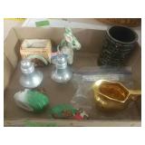 Salt N Pepper Shakers, Pencil Holder, 22 Karat