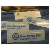 4 Pc Vintage Bell Atlantic Telephone Booth Sign