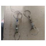 American service Bureau Keychains X 2