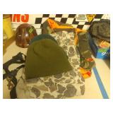 Hunting Lot- Hats Vest Coveralls Size 40