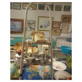 Dog Bowls,step Stool, Telephone Stool has crack