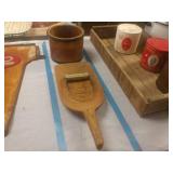 Wooden scoop, Pastry Cutter, Wooden Bowl