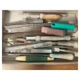 Hand Tool Lot Files and Handles