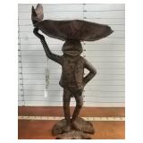 Yard Decoration Metal frog bird bath