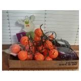 Halloween Decor Lights, sign and candy dishes