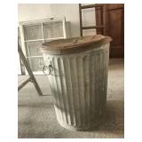 Metal Trash Can