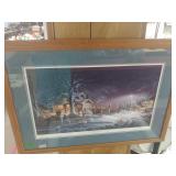 "Winter Wonderland" Terry Redlin Signed 33 x 24