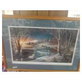"Almost Home" Terry Redlin Signed 33 X 23