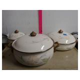 Three Matching Dishes