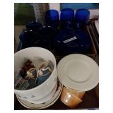 Glass Dishes & Blue Dishes