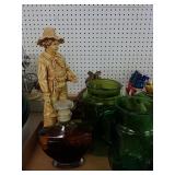 Bookends And Glass Items