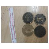 Three Bicentennial commemorative coins with