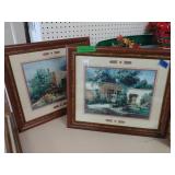 2 Framed Pictures 20 X 17 1/2