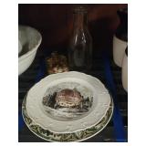 Milk Bottle, Plates X 2