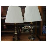 Pair Of lamps 34" Tall