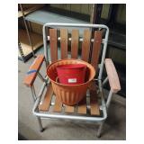 Chair And Flower Pots