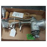 Meat Grinder And Wooden Butt Paddles