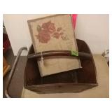 Asian Wooden Basket And Box