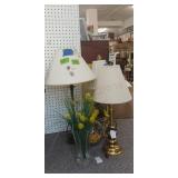 Lamps And Flower Vase