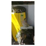 Fish Reath, Boogie Board And Sign