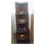 Shelf With Glass Items Shelf and contents