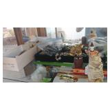 Jewelry, Knife, And Glass Bank