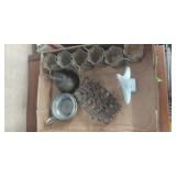 Vintage Cups, Oiler, Candle Holder & More