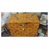 Wooden Chest With Designs 22"×30"