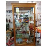 Wooden With Glass Shelving Showcase