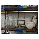 Glass Milk Bottles, Bowl And More