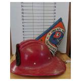 Fire Hat And Flag