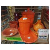 Fiesta, Orange Glass Dishes