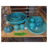 Blue Glass Dishes